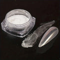 White Chrome Powder Mirror Mermaid Sparkling Pearl Nail 