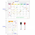 Magnetic Calendar for Fridge Monthly Weekly Planner 
