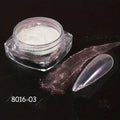 White Chrome Powder Mirror Mermaid Sparkling Pearl Nail 