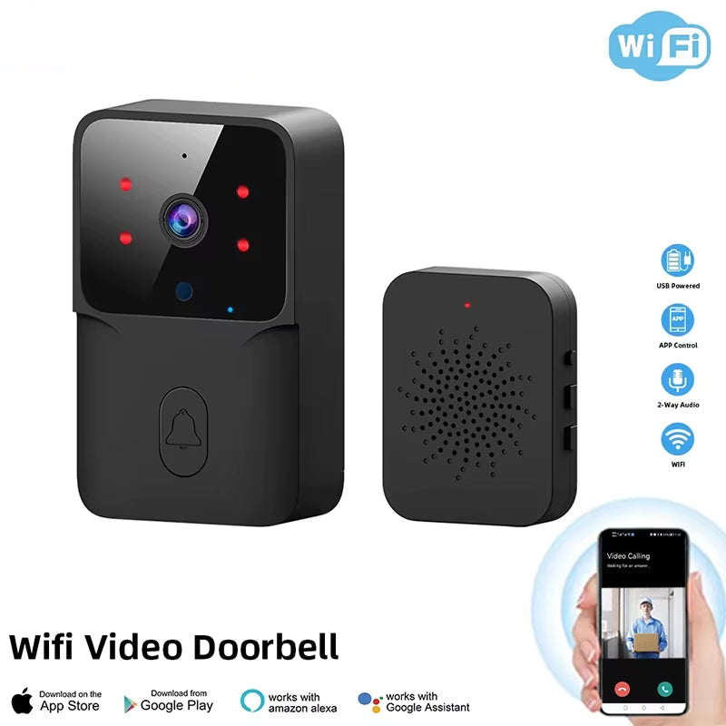 Tuya Wireless Video Doorbell – HD Camera & Intercom